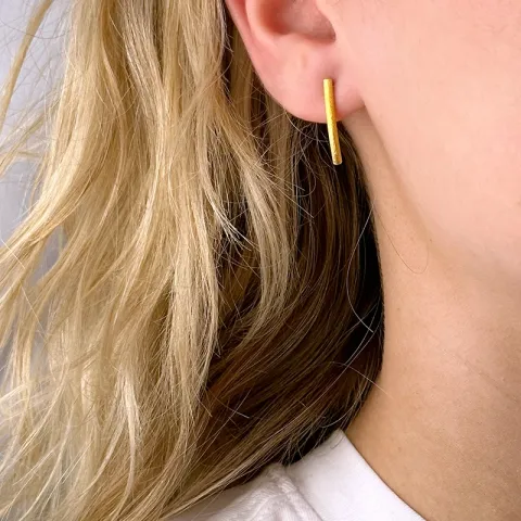 Ohrsteck in vergoldetem Sterlingsilber