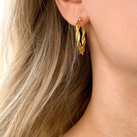 Kreole in vergoldetem Sterlingsilber