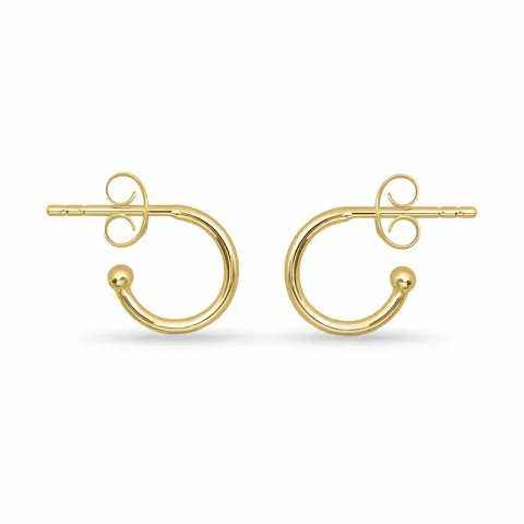 Halbkreolen in vergoldetem Silber