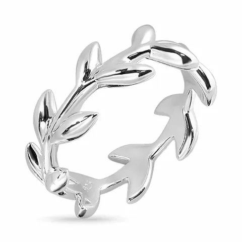 Blatt Ring aus Silber