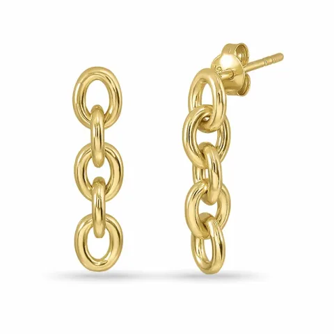 ketten ohrringe in vergoldetem Silber