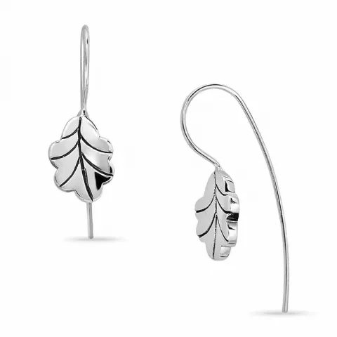 Blatt Ohrringe in Silber