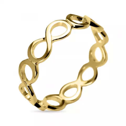 infinity Ring aus vergoldetem Sterlingsilber