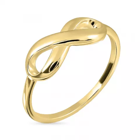infinity Ring aus vergoldetem Sterlingsilber