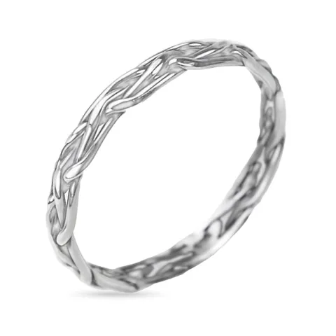 geflochtenes Ring aus Silber