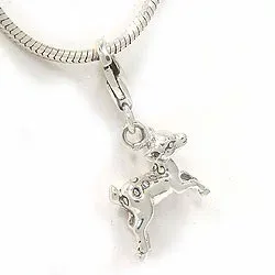 Damhirsch Charm Anhänger aus Silber 