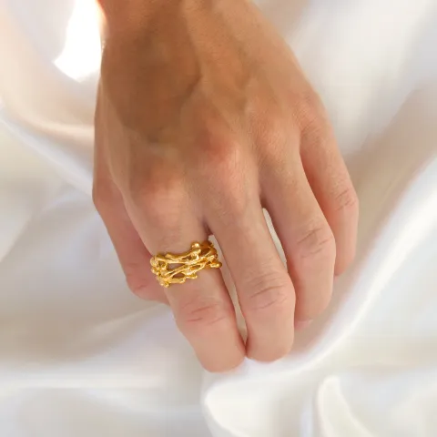 Ring aus vergoldetem Sterlingsilber