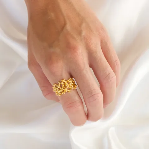 Ring aus vergoldetem Sterlingsilber