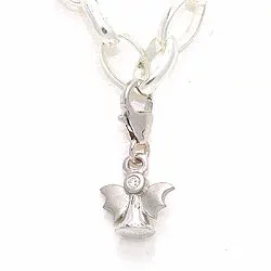 Engel Zirkon Charm Anhänger aus Silber