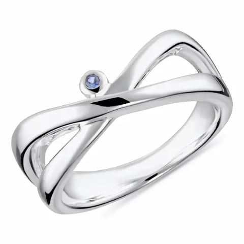 Elegant blauem saphir ring aus silber