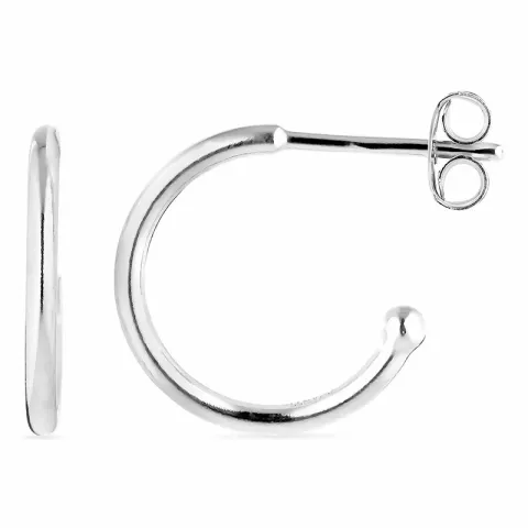 12 mm Halbkreolen in Silber