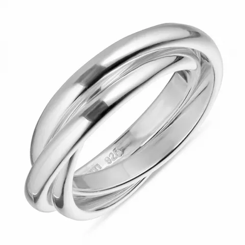 drei-in-einem Ring aus Silber