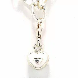 Herz Charm Anhänger aus Silber