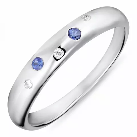Saphir Ring aus Silber
