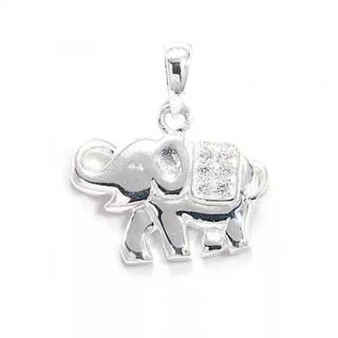 Elefant Zirkon Anhänger aus Silber