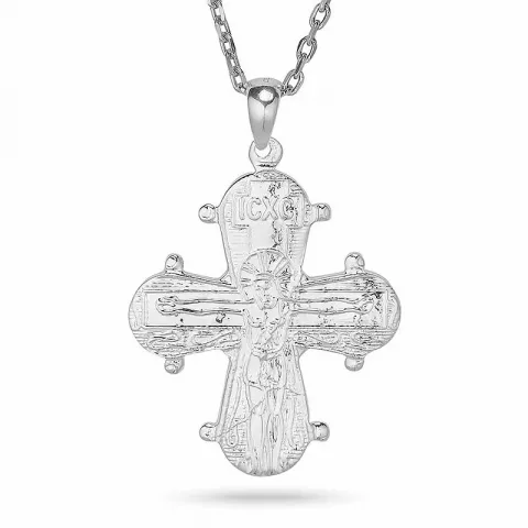 Dagmar-Kreuz mit Vater Unser Halskette mit Anhänger aus Silber