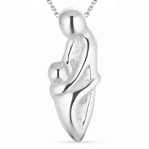 Mutter und Kind Halskette aus Silber und Anhänger aus Silber