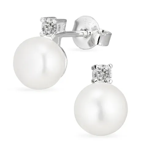 Perle Ohrringe in Silber