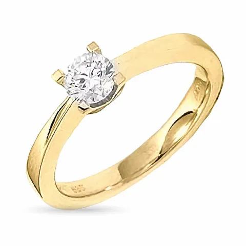 0,40 ct Solitärring aus 14 Karat Gold