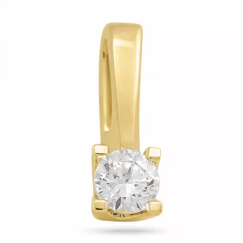 Diamant Solitäranhänger in 14 karat Gold 0,20 ct