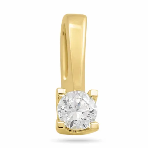 Diamant Solitäranhänger in 14 karat Gold 0,20 ct