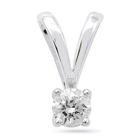 0,40 ct lab grown Diamant Solitäranhänger in 14 karat Weißgold 0,40 ct