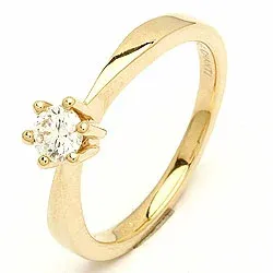 Diamant Gold Ring in 14 Karat Gold 0,30 ct