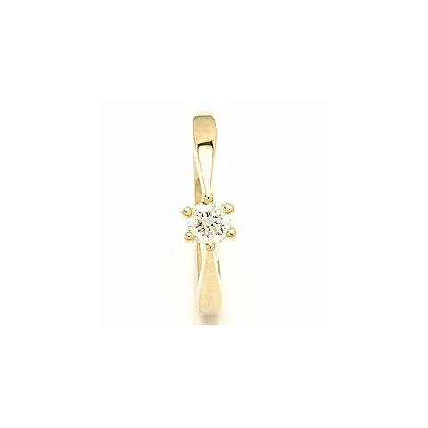 Diamant Gold Ring in 14 Karat Gold 0,30 ct