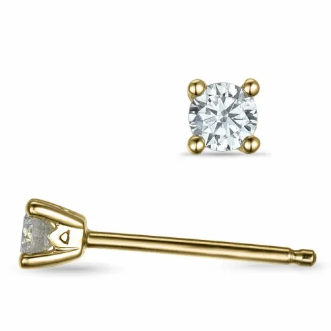 2 x 0,10 ct Kampagne - Diamant Ohrstecker in 14 Karat Gold mit Diamant 