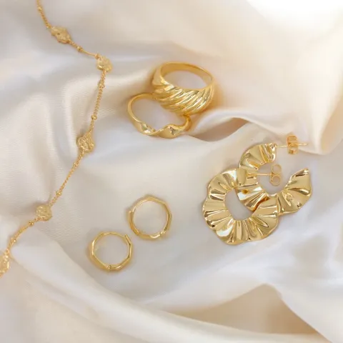 Halbkreolen in vergoldetem Silber - Lumé Essence