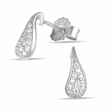 Zirkon Ohrringe in Silber