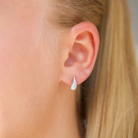 Zirkon Ohrringe in Silber