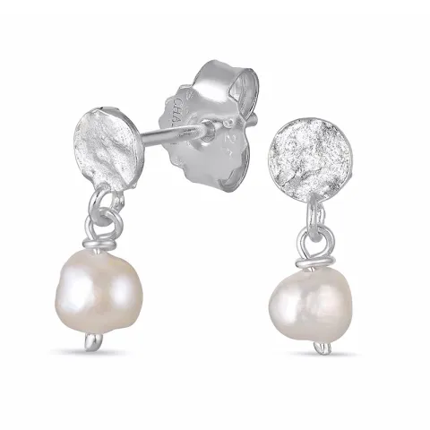 Perle Ohrringe in Silber - Lumé Etched