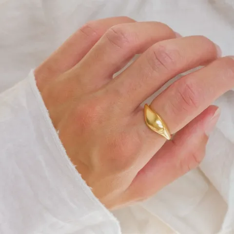 Ring aus vergoldetem Sterlingsilber - Lumé Essence