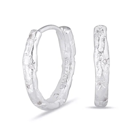 16 x 14 mm Kreole in Silber - Lumé Etched