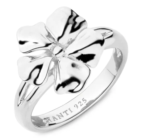 Blumen Ring aus Silber