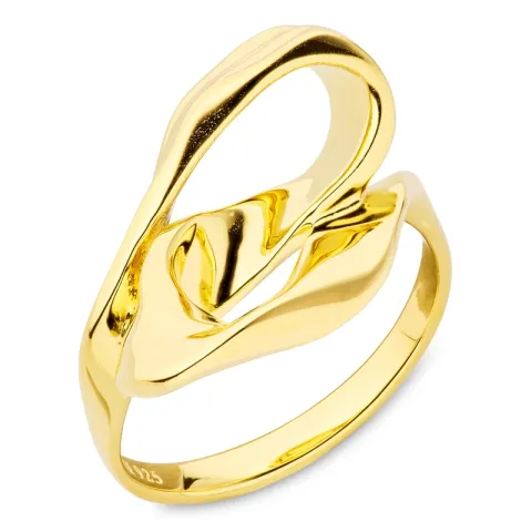 Ring aus vergoldetem Sterlingsilber - Lumé Essence