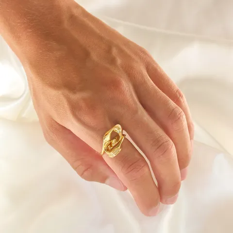 Ring aus vergoldetem Sterlingsilber - Lumé Essence