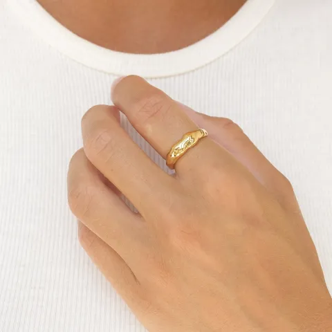 Ring aus vergoldetem Sterlingsilber - Lumé Essence