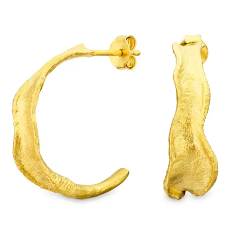 Halbkreolen in vergoldetes Messing - Eliné