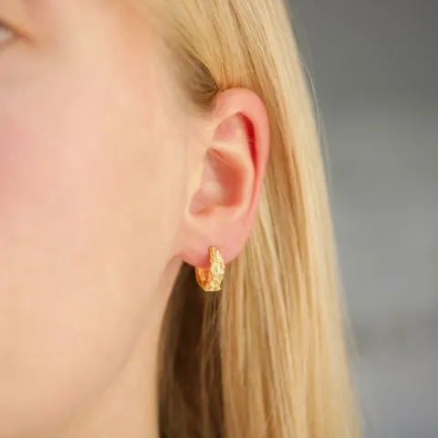 Kreole in vergoldetes Messing - Eliné