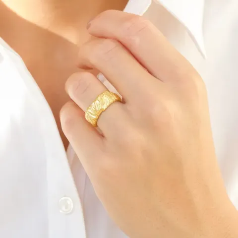 Ring aus vergoldetes Messing - Eliné