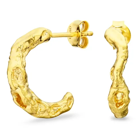 Halbkreolen in vergoldetes Messing - Eliné