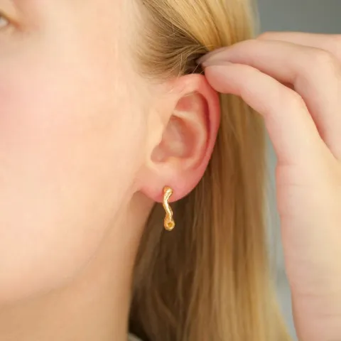 Halbkreolen in vergoldetes Messing - Eliné