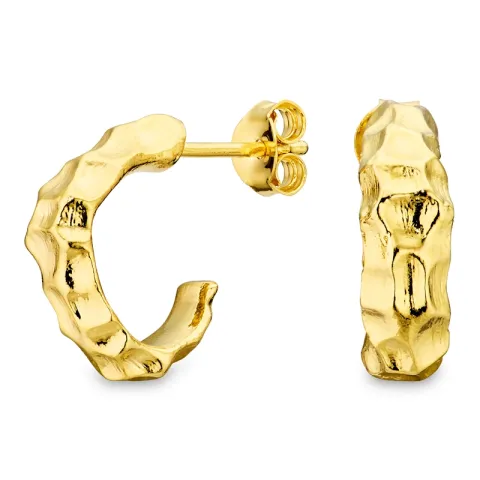 Halbkreolen in vergoldetes Messing - Eliné