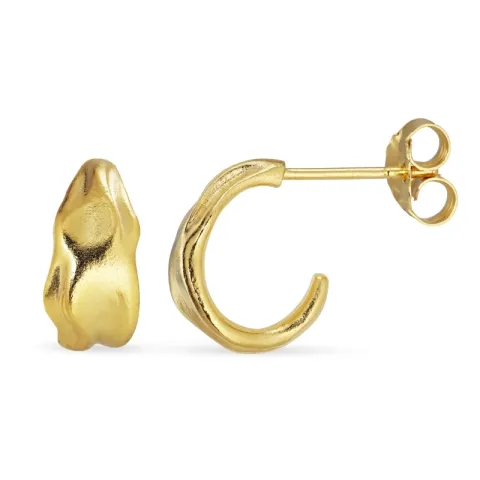 Halbkreolen in vergoldetes Messing - Eliné