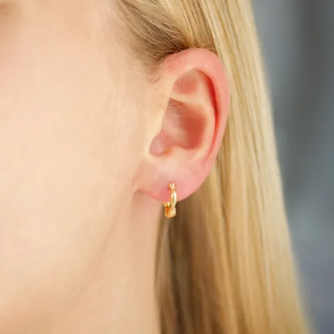 12 mm Kreole in vergoldetes Messing - Eliné