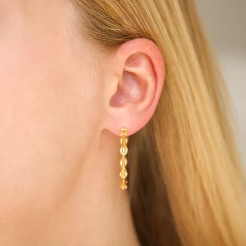 33 mm Kreole in vergoldetes Messing - Eliné