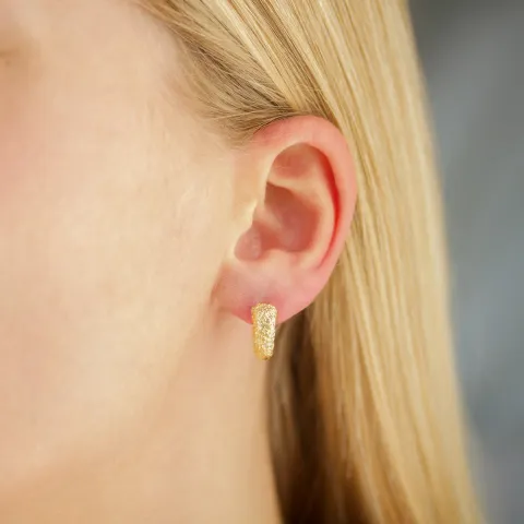 15 mm Kreole in vergoldetes Messing - Eliné