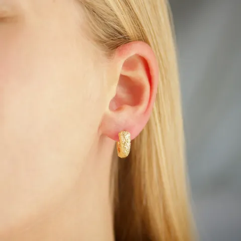 15 mm Kreole in vergoldetes Messing - Eliné